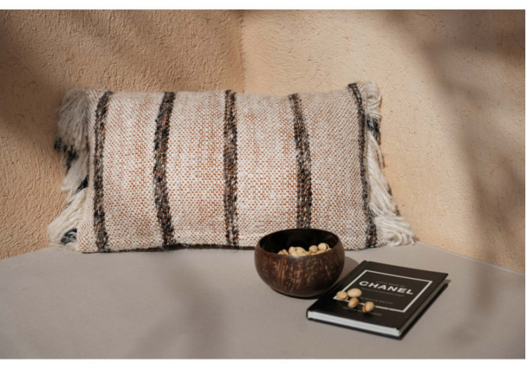 Housse de Coussin Oh My Gee - Blanc Bohème 30x50cm - INIE001BoW-30x50 - Bazar Bizar 2