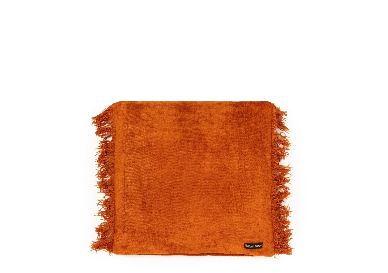 Housse de Coussin Oh My Gee - Velours Rouille 40x40cm - INIE001RuV-40x40 - Bazar Bizar