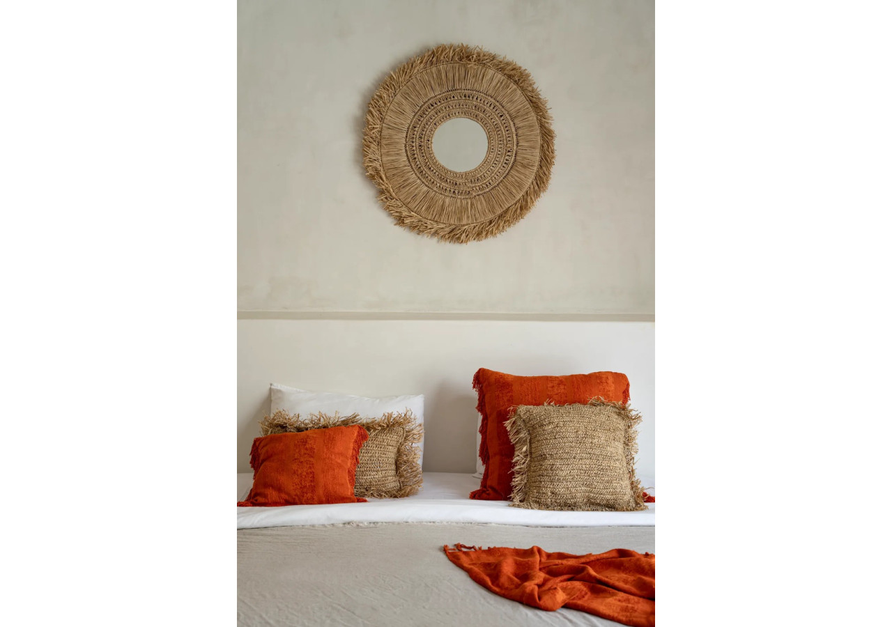 Housse de Coussin Oh My Gee - Velours Rouille 40x40cm - INIE001RuV-40x40 - Bazar Bizar