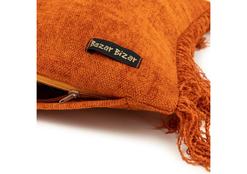 Housse de Coussin Oh My Gee - Velours Rouille 40x40cm - INIE001RuV-40x40 - Bazar Bizar