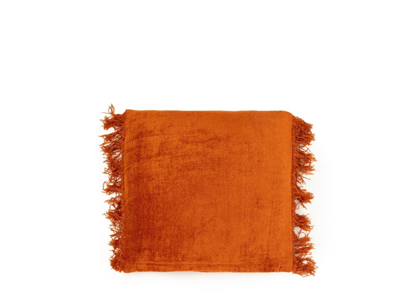 Housse de Coussin Oh My Gee - Velours Rouille 40x40cm - INIE001RuV-40x40 - Bazar Bizar