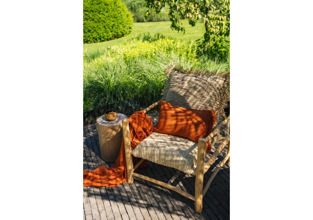 Housse de Coussin Oh My Gee - Velours Rouille 30x50cm - INIE001RuV-30x50 - Bazar Bizar