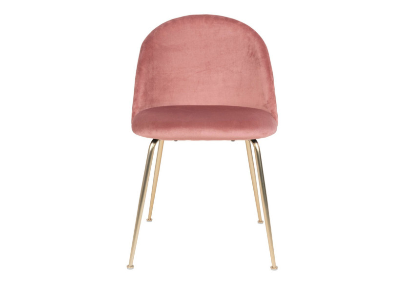 Chaise de Salle à Manger Geneve - Velours rose avec pieds en laiton - 1001250 - House Nordic Chaise de Salle à Manger Geneve - Velours rose avec pieds en laiton - 1001250 - House Nordic