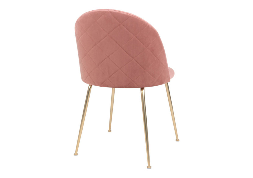 Chaise de Salle à Manger Geneve - Velours rose avec pieds en laiton - 1001250 - House Nordic Chaise de Salle à Manger Geneve - Velours rose avec pieds en laiton - 1001250 - House Nordic