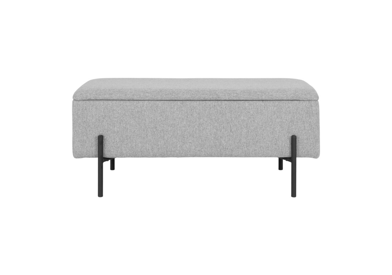 Banc WATFORD - Banc en gris clair avec rangement - 1409050 - House Nordic