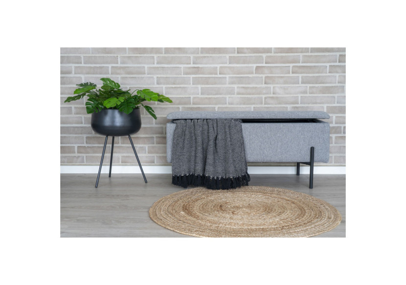 Banc WATFORD - Banc en gris clair avec rangement - 1409050 - House Nordic