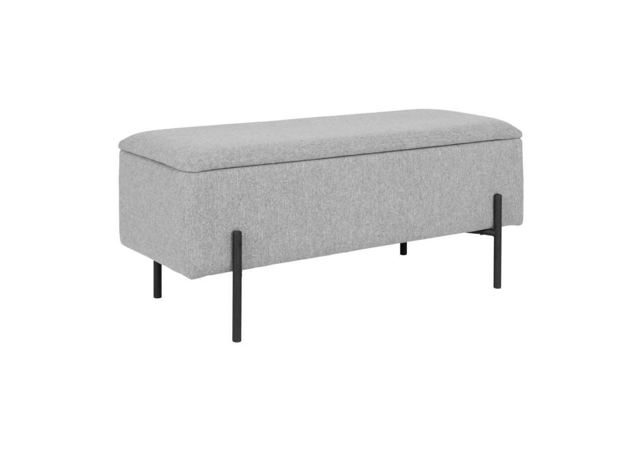 Banc WATFORD - Banc en gris clair avec rangement - 1409050 - House Nordic