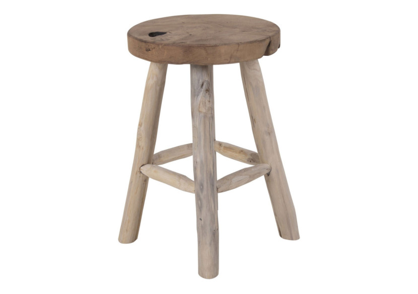 Tabouret BADIA - Tabouret en teck avec 4 pieds - 1501100 - House Nordic