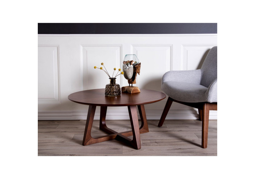 Table basse Hellerup - Placage en noyer 75 cm - 2101010 - House Nordic