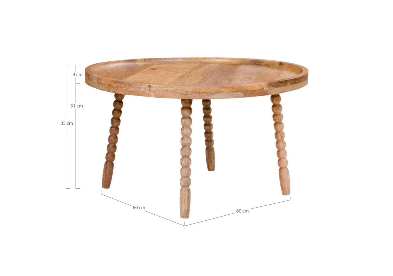 Table basse Jammu - Bois de mangue naturel - 2101070 - House Nordic
