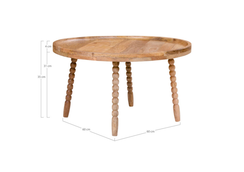 Table basse Jammu - Bois de mangue naturel - 2101070 - House Nordic