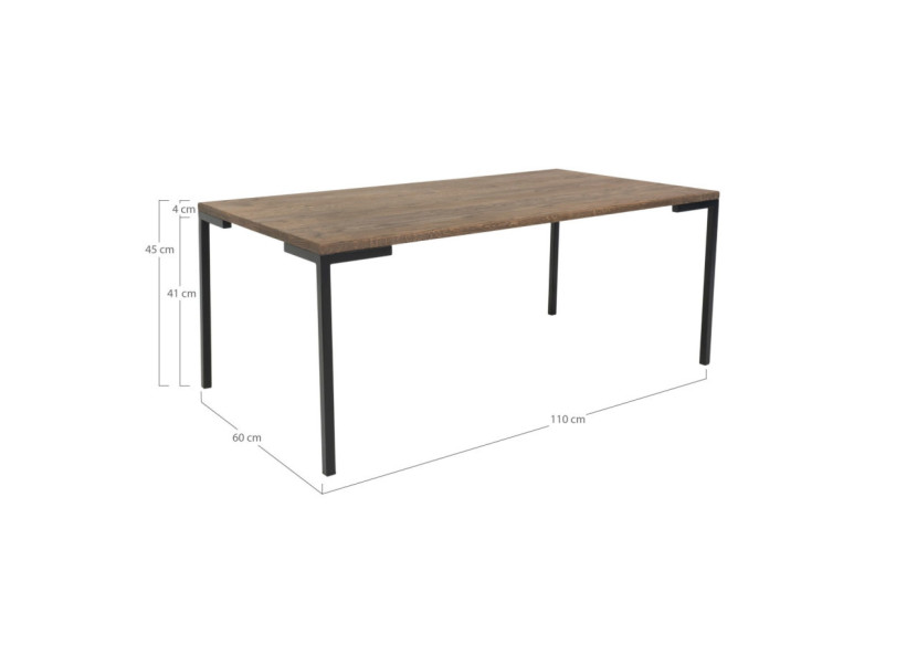 Table Basse LUGANO - Chêne fumé huilé 110 x 60 cm - 2101141 - House Nordic
