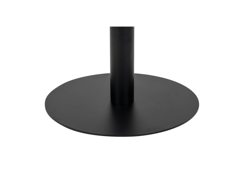 Table Basse BOLZANO - Plateau effet marbre et base noire 70 x 45 cm - 2101163 - House Nordic