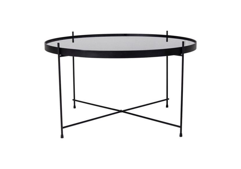 Table Basse VENEZIA - Acier noir avec verre 70 x 40 cm - 2101200 - House Nordic Table Basse VENEZIA - Acier noir avec verre 70 x 40 cm - 2101200 - House Nordic
