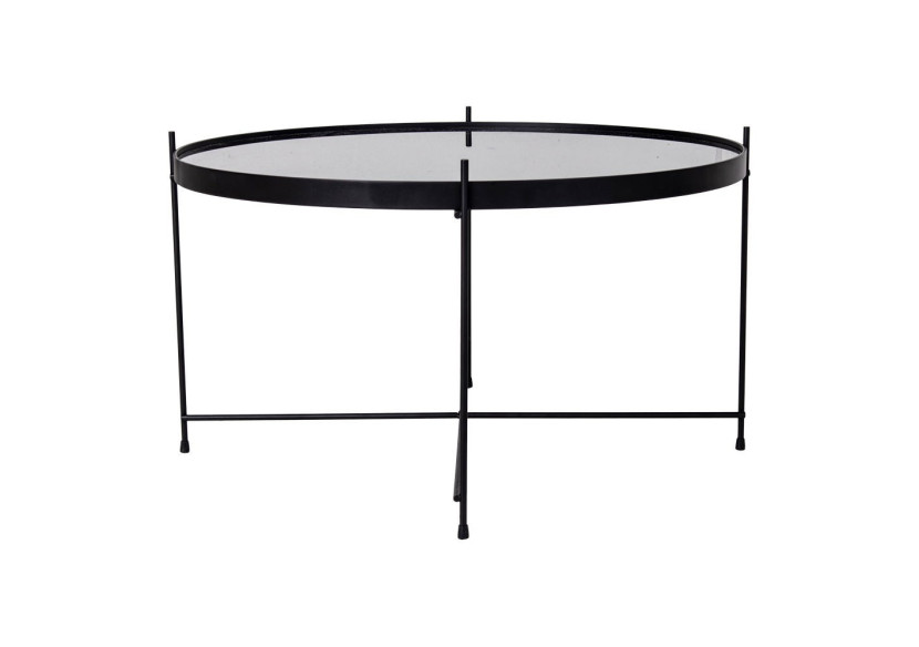 Table Basse VENEZIA - Acier noir avec verre 70 x 40 cm - 2101200 - House Nordic Table Basse VENEZIA - Acier noir avec verre 70 x 40 cm - 2101200 - House Nordic