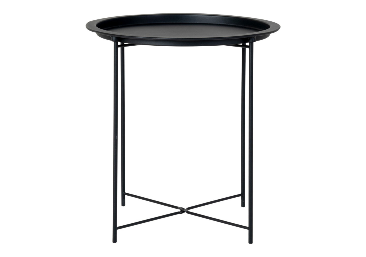 Table d'Appoint BASTIA - Acier noir 47 x 50 cm - 2101350 - House Nordic