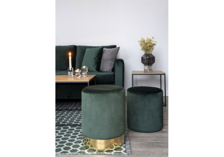 Table d'Appoint VITA - Cadre noir avec plateau effet chêne 45 x 45 x 45 cm - 2101405 - House Nordic 2