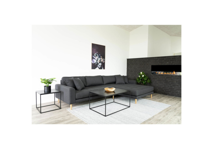 Table Basse VITA - Cadre noir avec plateau noir 90 x 60 x 45 cm - 2101455 - House Nordic Table Basse VITA - Cadre noir avec plateau noir 90 x 60 x 45 cm - 2101455 - House Nordic