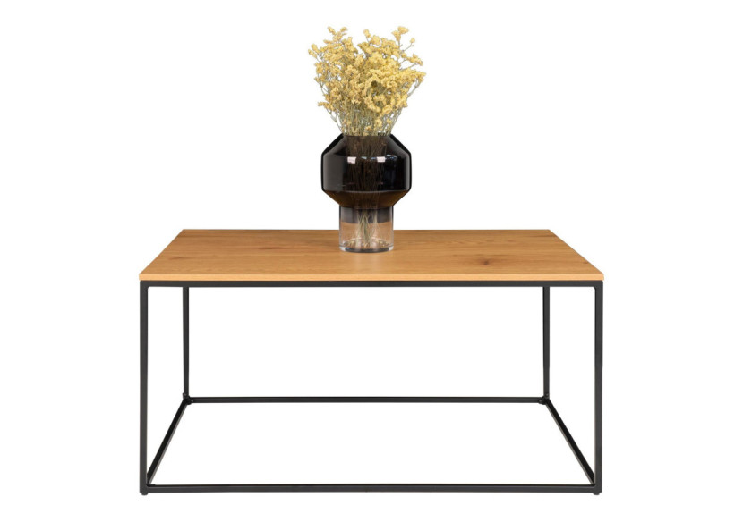 Table Basse VITA - Cadre noir avec plateau effet chêne 90 x 60 x 45 cm - 2101500 - House Nordic Table Basse VITA - Cadre noir avec plateau effet chêne 90 x 60 x 45 cm - 2101500 - House Nordic