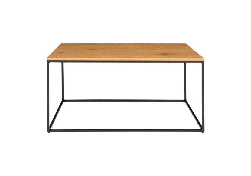 Table Basse VITA - Cadre noir avec plateau effet chêne 90 x 60 x 45 cm - 2101500 - House Nordic Table Basse VITA - Cadre noir avec plateau effet chêne 90 x 60 x 45 cm - 2101500 - House Nordic
