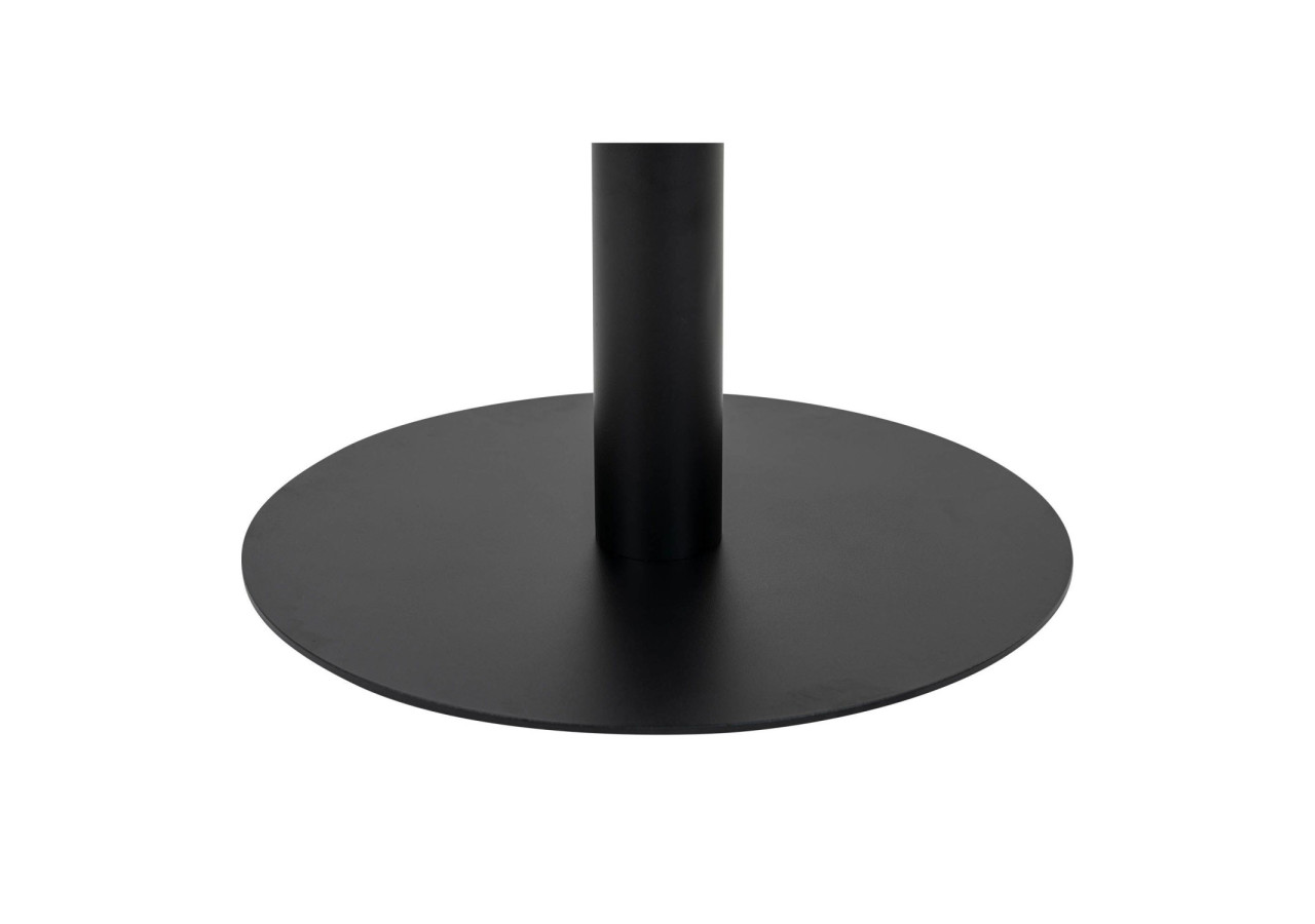 Table de Bar BOLZANO - Plateau effet marbre et base noire 70 x 105 cm - 2301003 - House Nordic