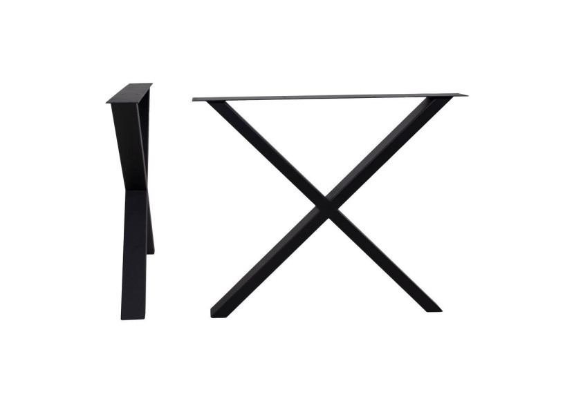 Pieds de Table NIMES - En métal noir design X 8 x 86 x 72 cm - 2301300 - House Nordic