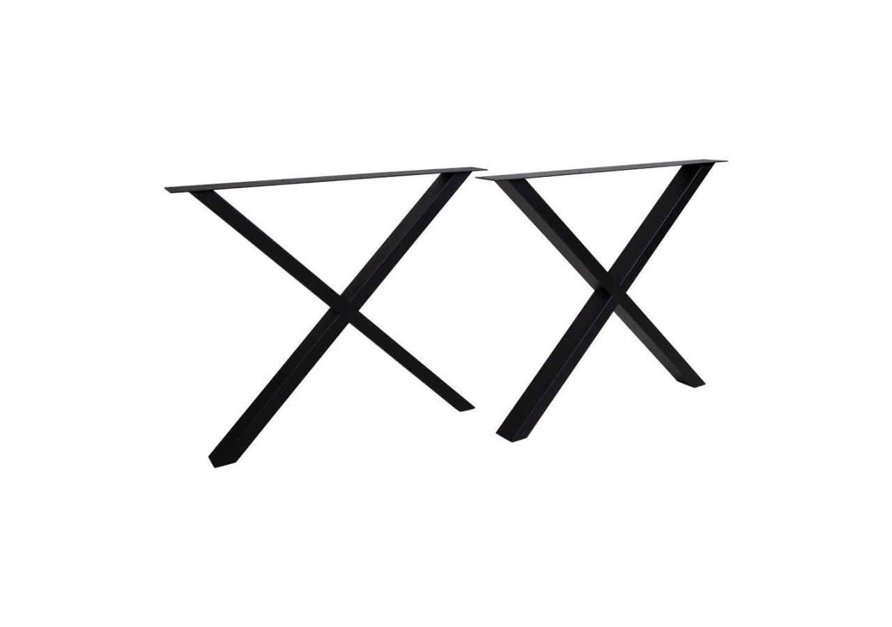 Pieds de Table NIMES - En métal noir design X 8 x 86 x 72 cm - 2301300 - House Nordic