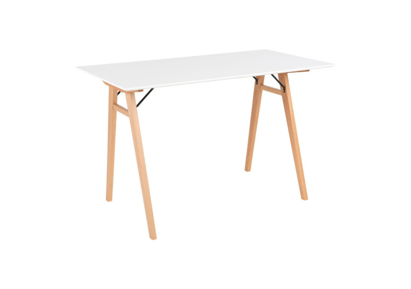 Bureau VOJENS - En blanc et naturel 120 x 60 x 75 cm - 2402020 - House Nordic