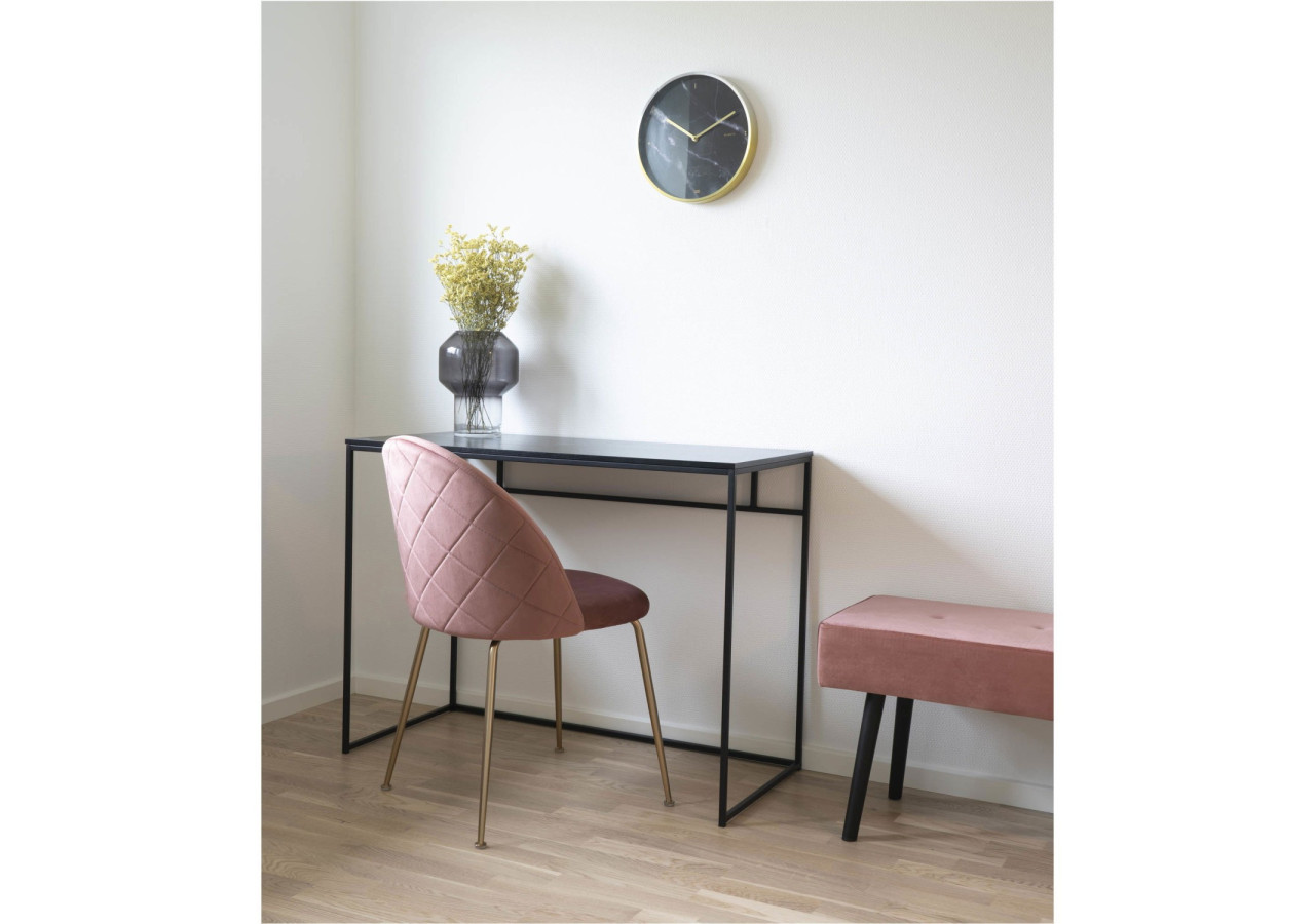 Bureau Vita - Cadre noir et plateau noir 100 x 45 x 75 cm - 2402050 - House Nordic