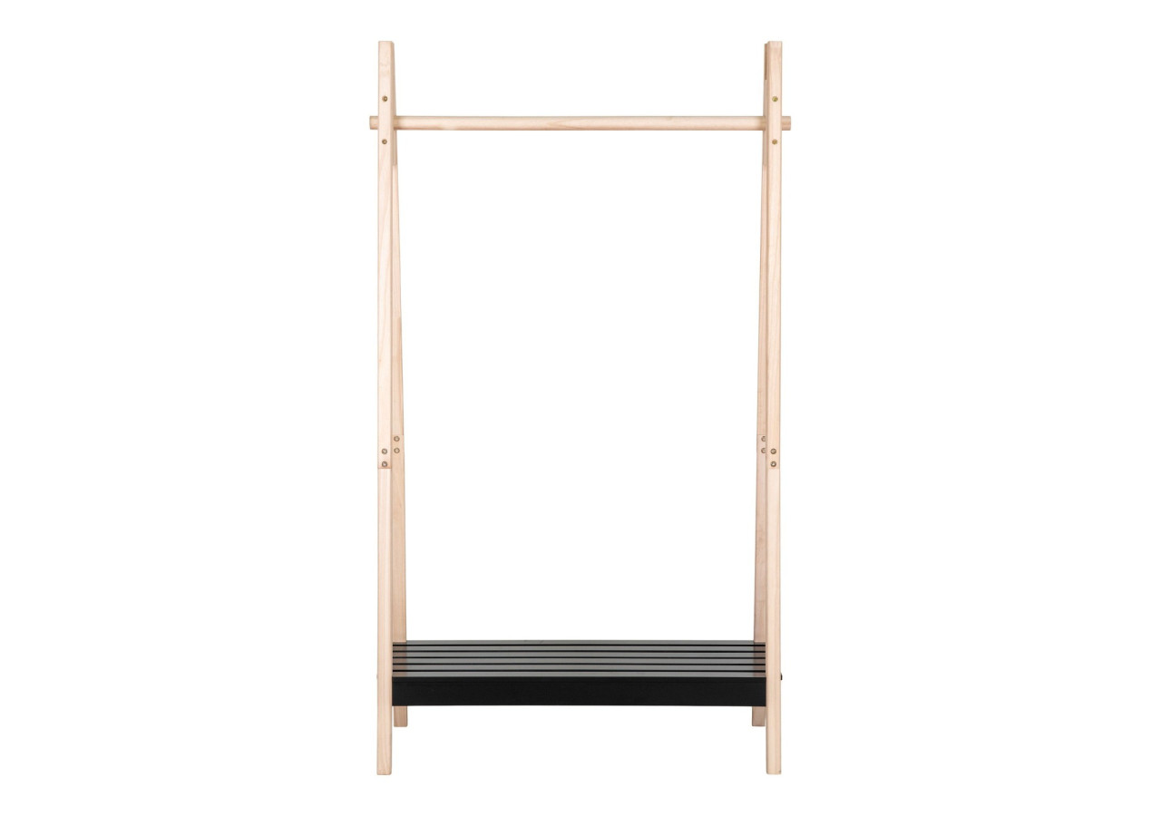 Portant TORINO - Bois naturel et noir - 3604051 - House Nordic