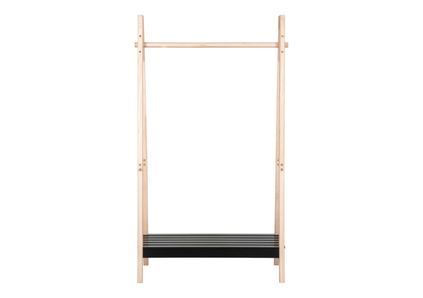 Portant TORINO - Bois naturel et noir - 3604051 - House Nordic