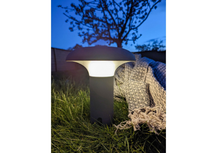 Plaid CORT - Design C en coton gris foncé et blanc 130 x 160 cm - 3961004 - House Nordic