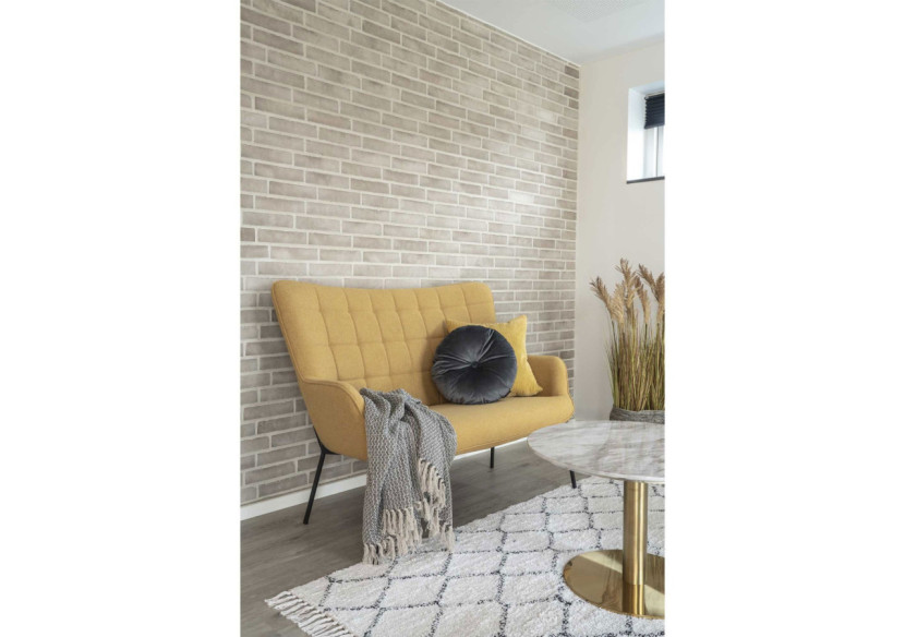 Plaid CORT - Design C en coton gris foncé et blanc 130 x 160 cm - 3961004 - House Nordic