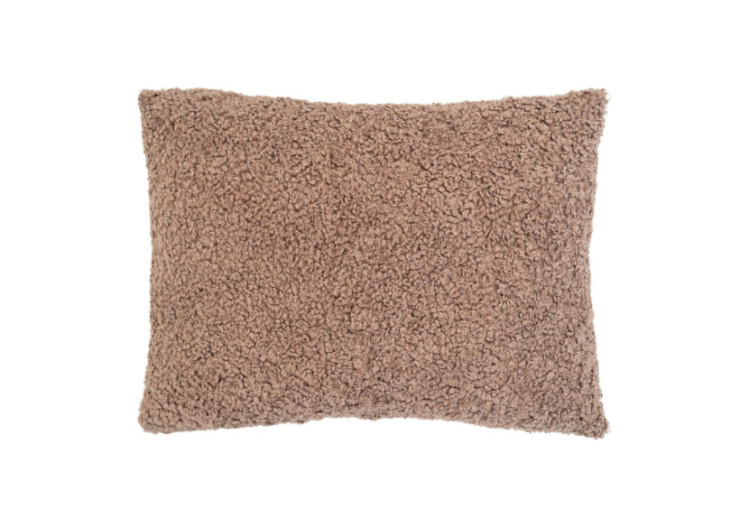 Coussin TAVIRA - Boucle marron 45 x 60 cm - 3962076 - House Nordic