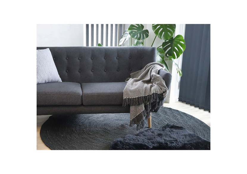 Peau de Mouton - Lambskin noire 50x85 cm - 3981004 - House Nordic