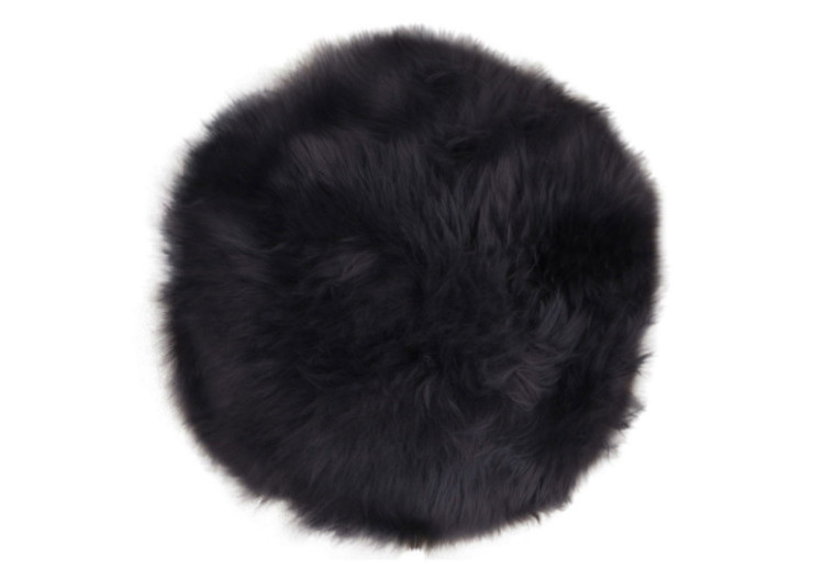 Siège en Peau de Mouton - Lambskin noir 35 cm - 3981014 - House Nordic