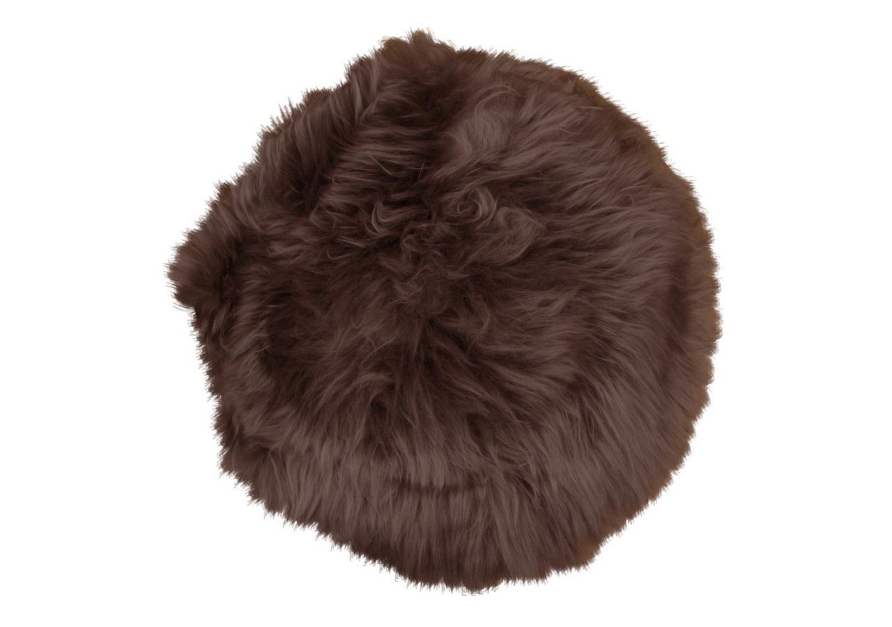 Siège en Peau de Mouton - Lambskin marron 35 cm - 3981015 - House Nordic