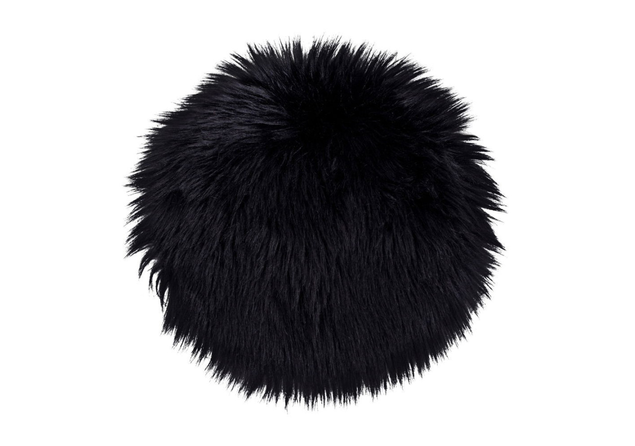 Lambskin Seat Artificiel - Peau de mouton synthétique noire 35 cm - 3981141 - House Nordic