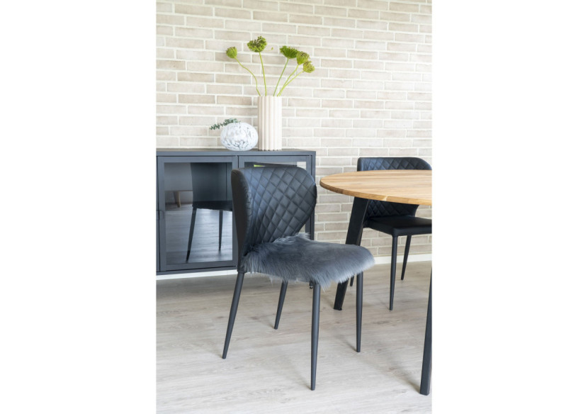 Lambskin Seat Artificiel - Peau de mouton synthétique grise 40x40 cm - 3981155 - House Nordic