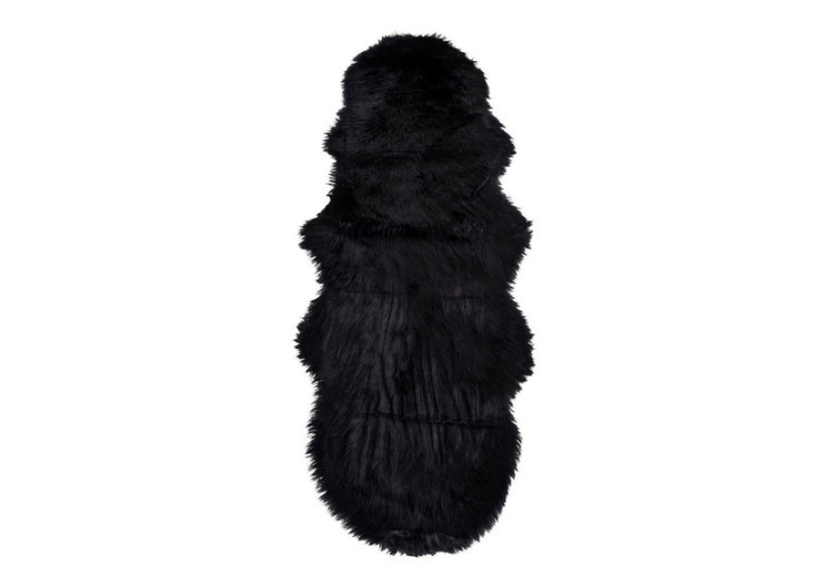 Peau de mouton artificielle - Noir 60x180 cm - 3981211 - House Nordic