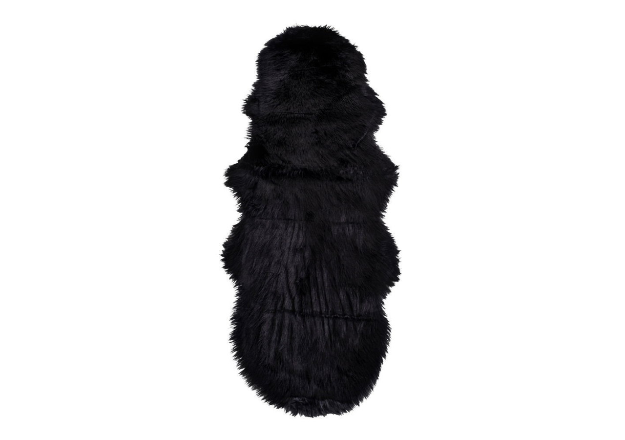 Peau de mouton artificielle - Noir 60x180 cm - 3981211 - House Nordic