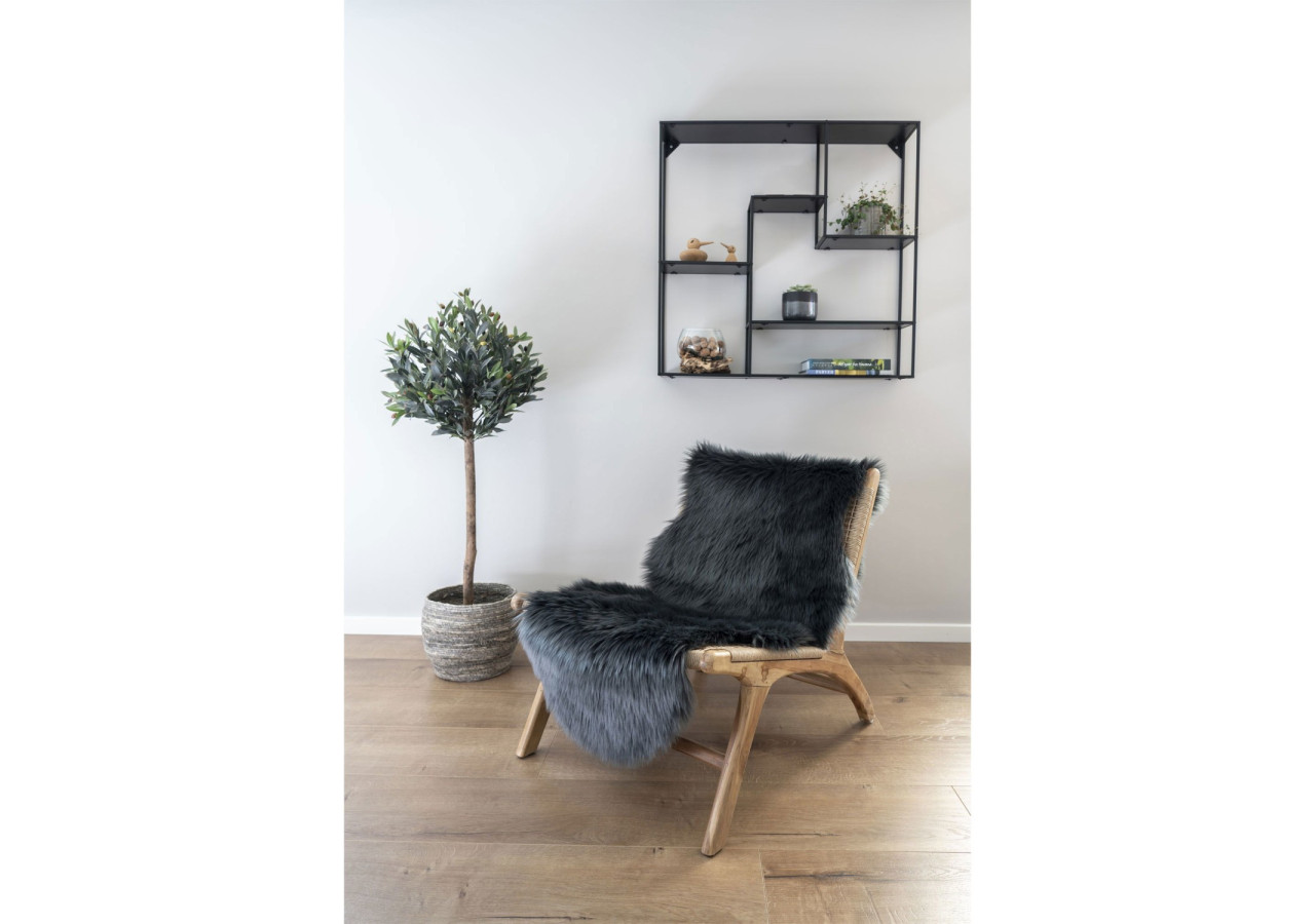 Peau de mouton artificielle - Gris 60x180 cm - 3981213 - House Nordic