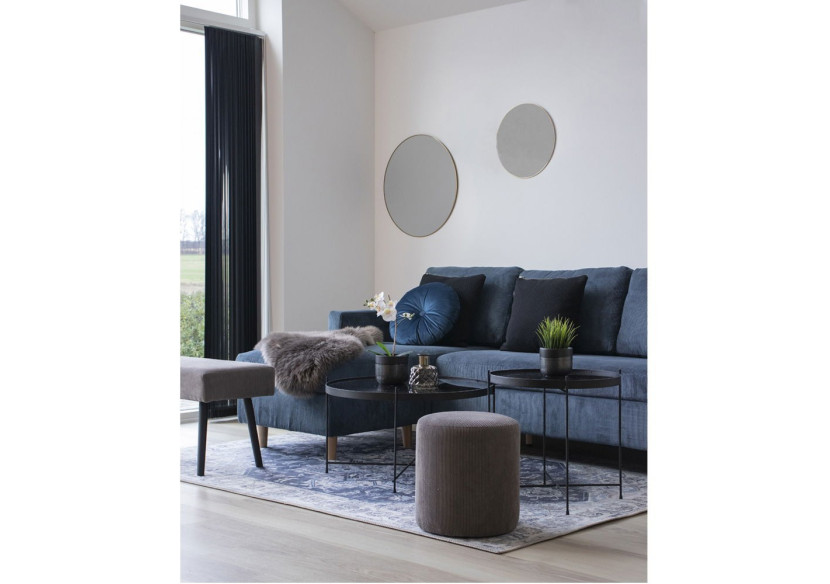 Miroir Jersey - Cadre en métal aspect laiton 60 cm - 4001160 - House Nordic