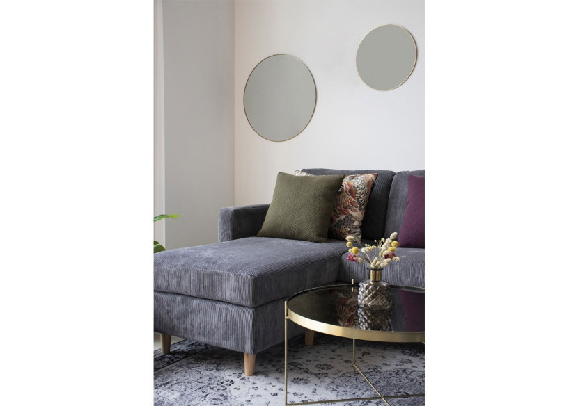 Miroir Jersey - Cadre en métal aspect laiton 60 cm - 4001160 - House Nordic