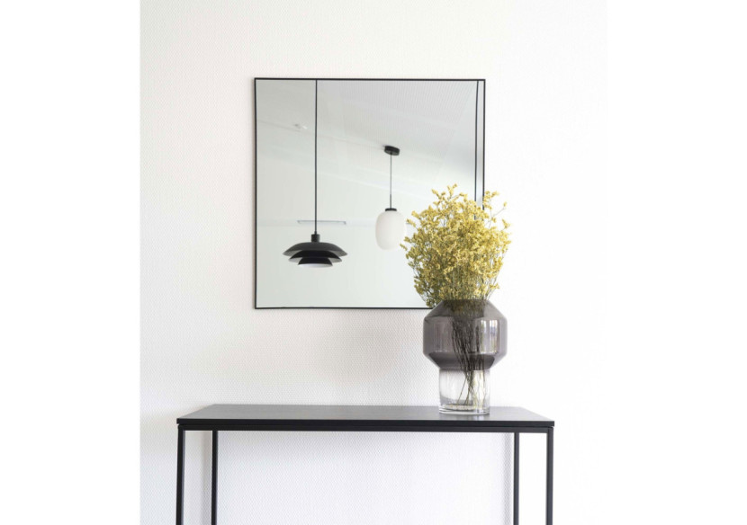 Miroir JERSEY - Miroir avec cadre noir 60x60 cm - 4001410 - House Nordic