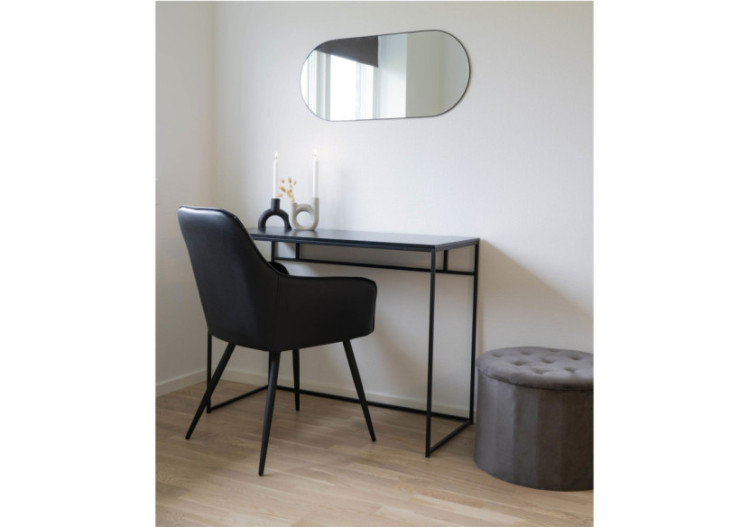 Miroir JERSEY OVAL - Miroir ovale avec cadre noir 35x80 cm - 4001435 - House Nordic 2