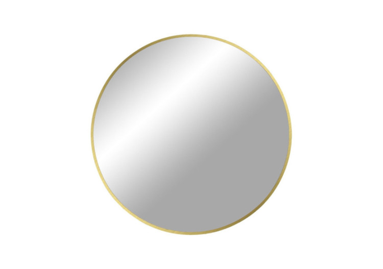 Miroir MADRID - Miroir avec cadre effet laiton 60 cm - 4001450 - House Nordic