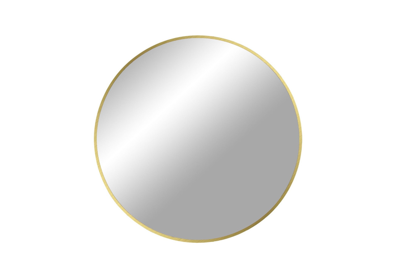Miroir MADRID - Miroir avec cadre effet laiton 60 cm - 4001450 - House Nordic