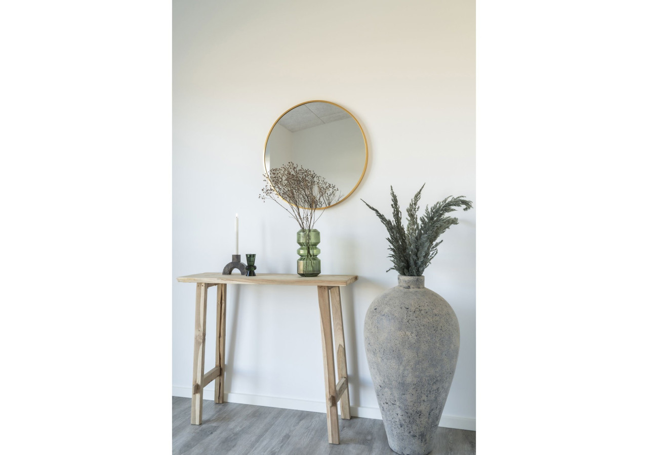 Miroir MADRID - Miroir avec cadre effet laiton 60 cm - 4001450 - House Nordic