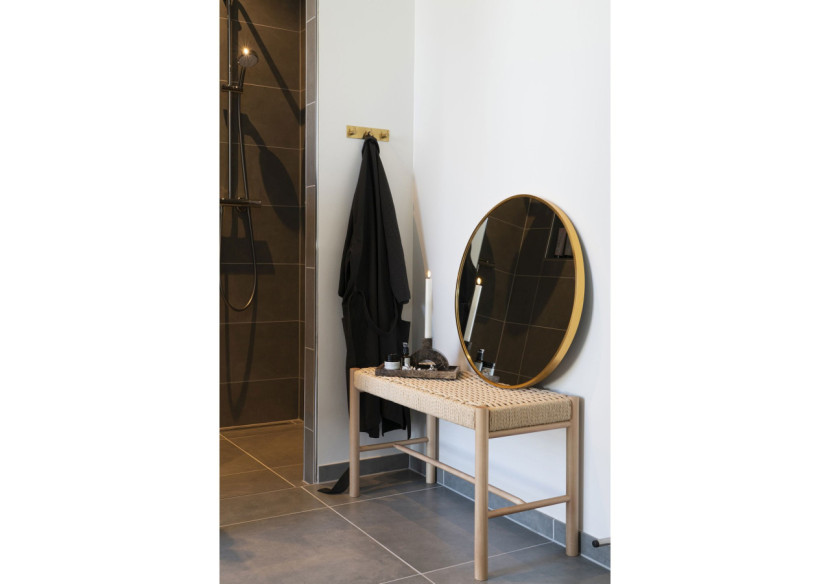 Miroir MADRID - Miroir avec cadre effet laiton 60 cm - 4001450 - House Nordic